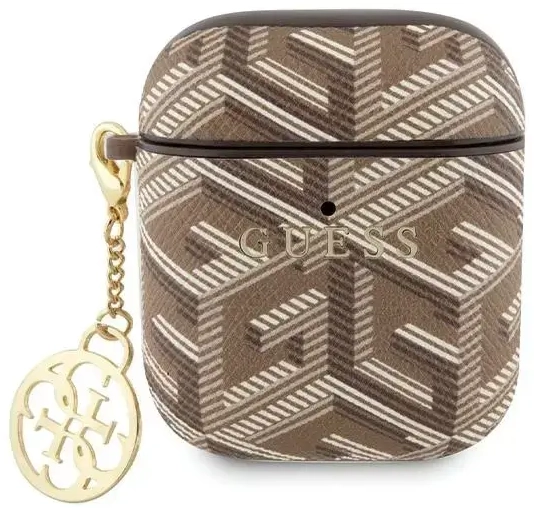 Guess GUA2PGCE4CW AirPods 1|2 cover brązowy|brown GCube Charm