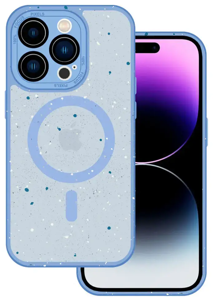 Tel Protect Magnetic Splash Frosted telefono dėklas iPhone 12 Pro Max mėlynas