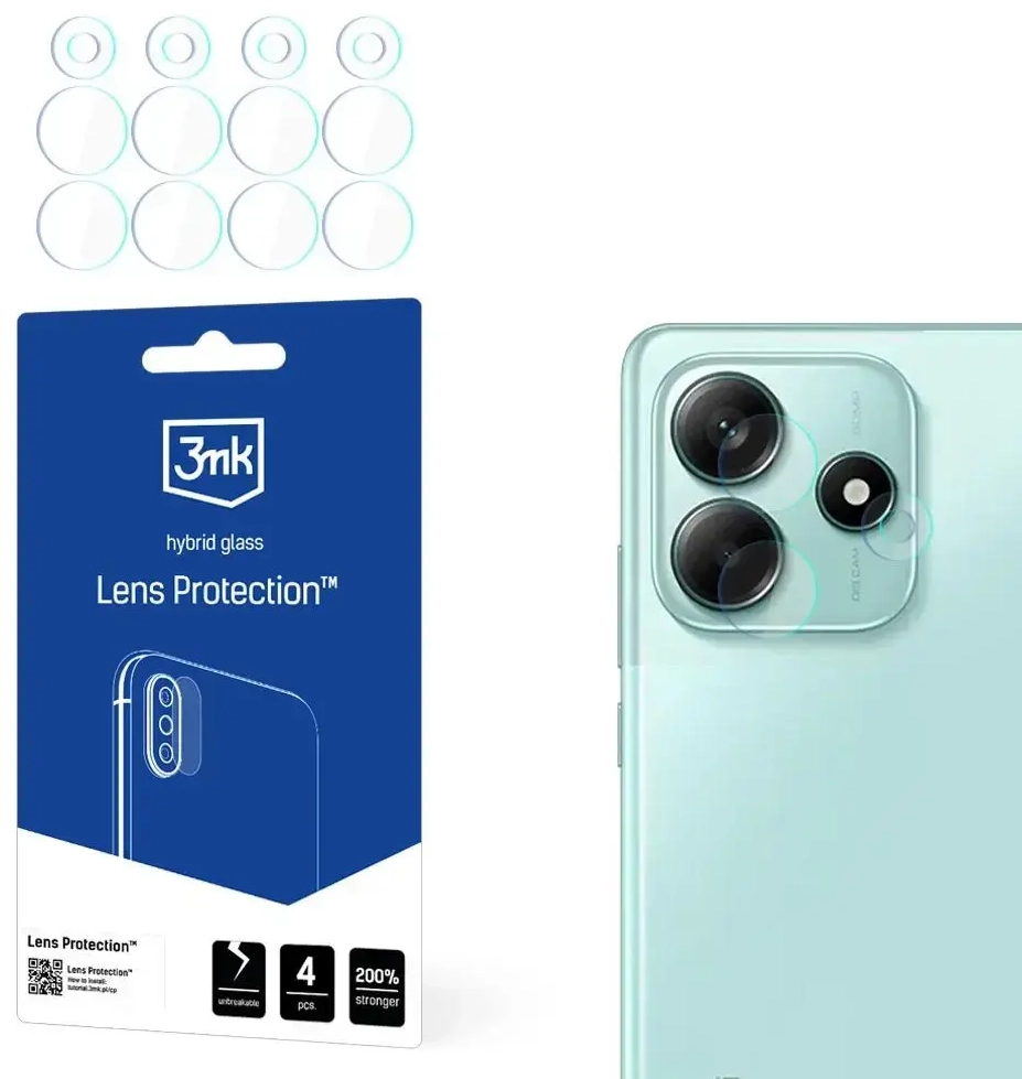 Hybrid Glass for Camera Lens 3mk Lens Protection for Xiaomi Redmi Note 14 5G