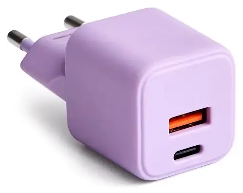 COLORUM CLS30-AC-09 tīkla lādētājs | 30W | PD | USB-A, USB-C | lavanda