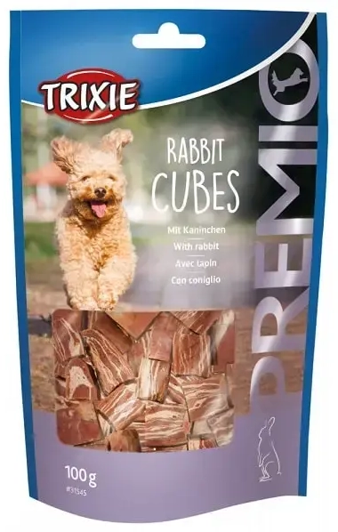 Treats for dogs : Trixie Premio Rabbit Cubes, 100g