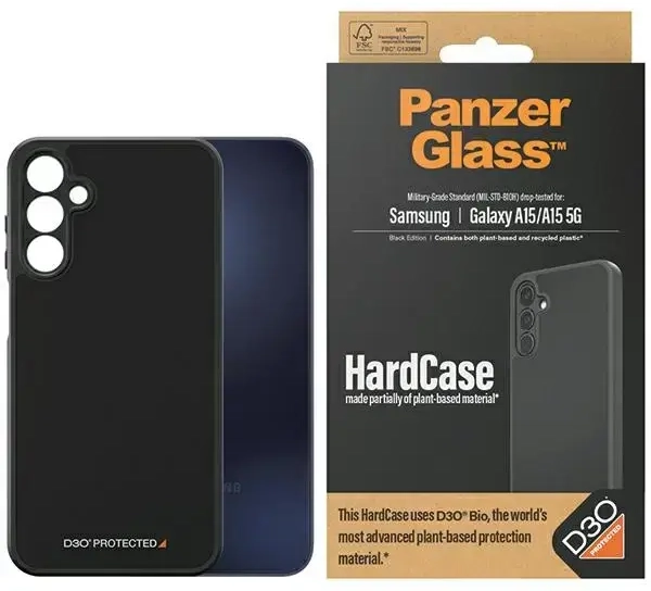 PanzerGlass HardCase Sam A15 | A15 5G D3O 3xMilitary grade czarny|black 0467