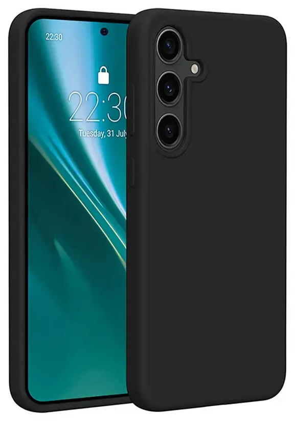 Etteri Silicone Mag case for Samsung Galaxy S25 Edge black
