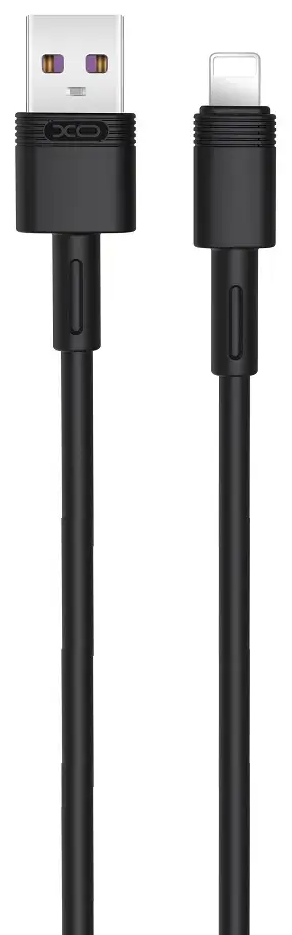 XO NB-Q166 datu pārraides un uzlādes vads | USB-A uz Lightning | 25W | 1m | melns