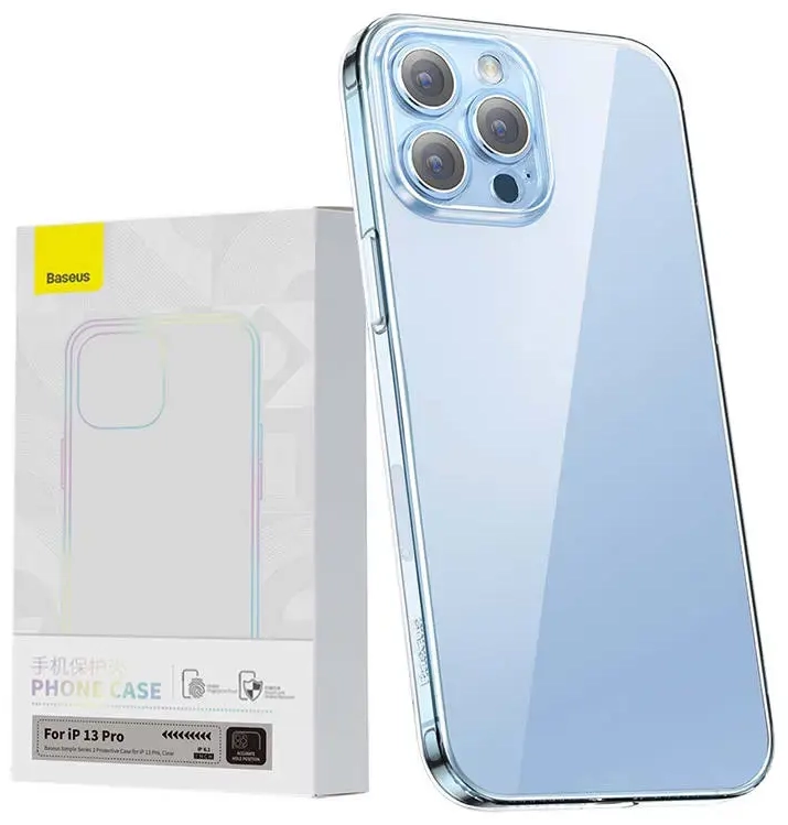 Läbipaistev ümbris Baseus Simple iPhone 13 Pro jaoks