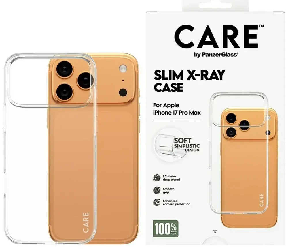 Case CARE by PanzerGlass Fashionable X-Ray Soft Basic for iPhone 17 Pro Max transparent