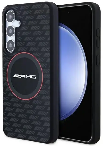 AMG AMHMS24S23SMRK S24 S921 czarny|black hardcase Silicone Carbon Pattern MagSafe