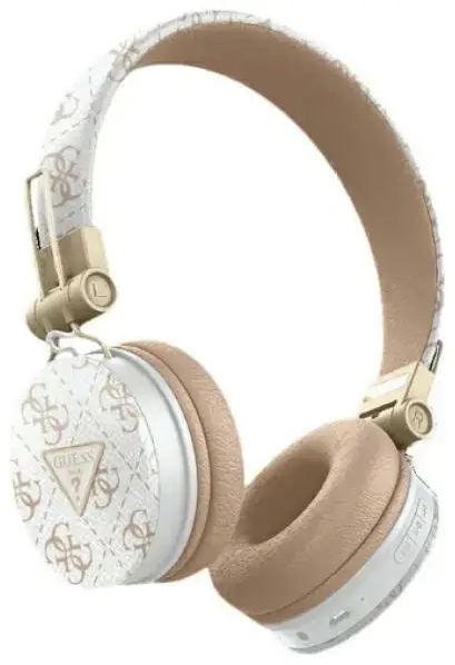 Guess Bluetooth kõrvaklapid ENC GUBH70E4PTMH valged|white 4G Triangle Round Shape