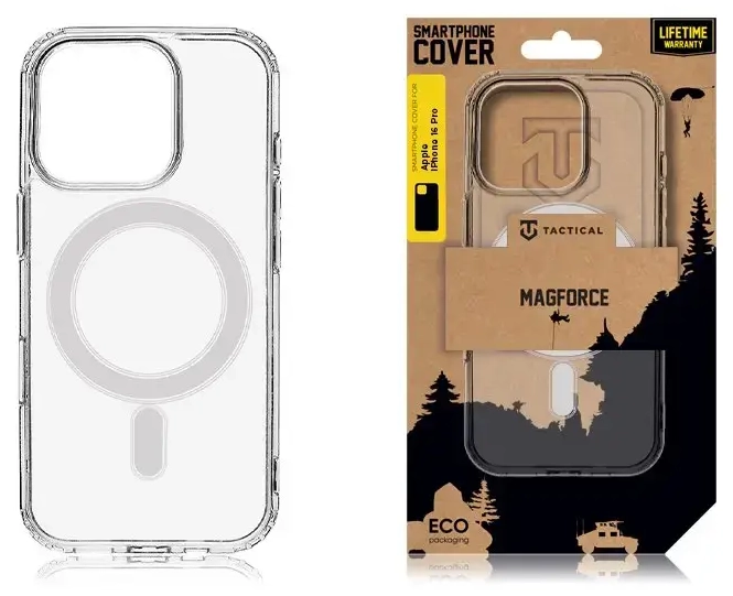 „Tactical MagForce“ dėklas „Apple iPhone 16 Pro“, skaidrus