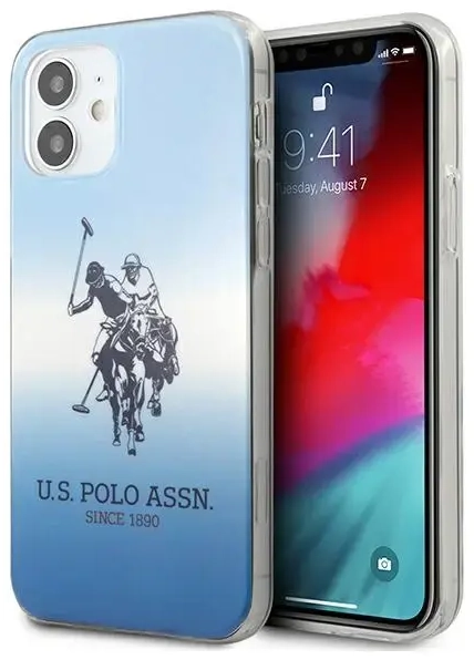 US Polo USHCP12SPCDGBL iPhone 12 mini 5,4" mėlyna Gradient kolekcija