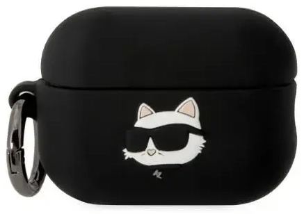 Karl Lagerfeld case for Airpods Pro 2 KLAP2RUNCHK black 3D Silicone NFT Karl
