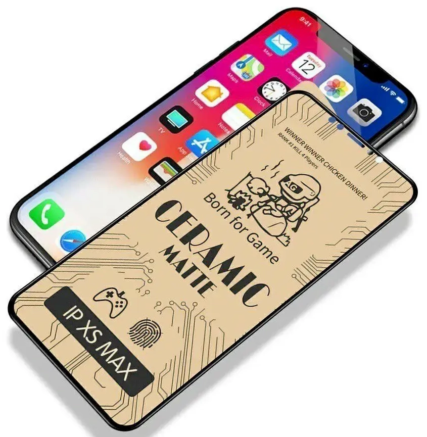 Fusion Matte Ceramic aizsargstikls telefonam iPhone 13 Mini melns