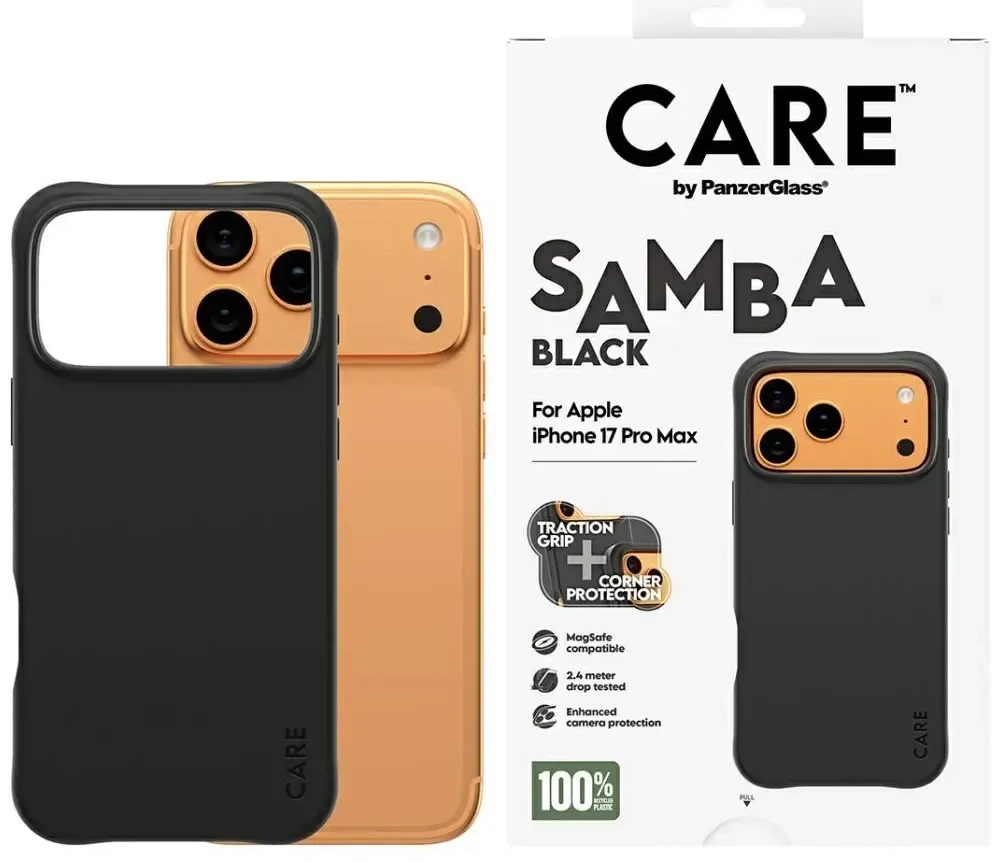 Case CARE by PanzerGlass Fashionable Samba MagSafe for iPhone 17 Pro Max black