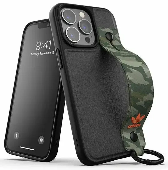 Adidas OR Hand Strap Case iPhone 13 Pro |13 6,1" czarno-zielony|black-green 47111
