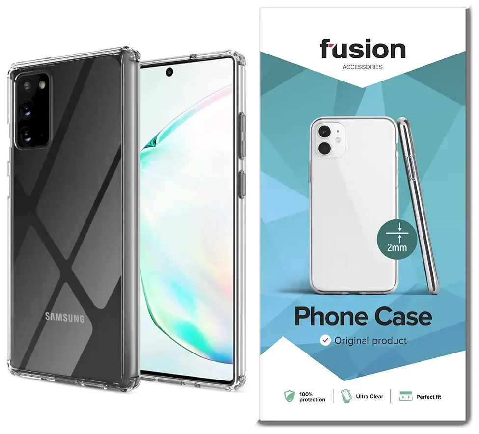 Fusion Ultra Clear Series 2 mm Silikona Aizsargapvalks Samsung N980 | N981 Galaxy Note 20 | Note 20 5G Caurspīdīgs (EU Blister)