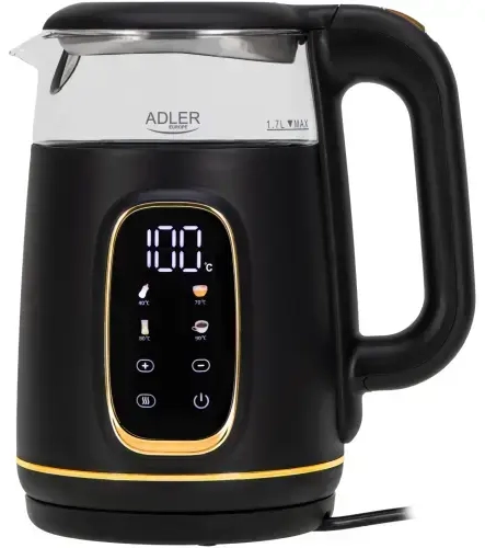 Adler AD 1305BG Elektrinis virdulys su temperatūros valdymu 1.7L 2200W