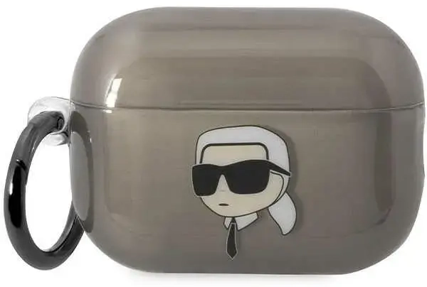 Karl Lagerfeld KKLAP2HNIKTCK Airpods Pro 2 cover black|black Ikonik Karl Lagerfeld
