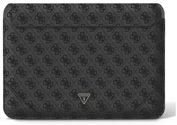 Guess PU 4G trīsstūra metāla logotips datora maciņš 13|14" melns