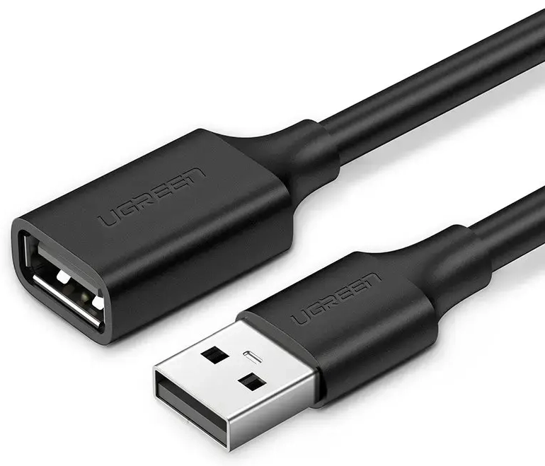 USB 2.0 extension cable UGREEN US103, 2m (black)