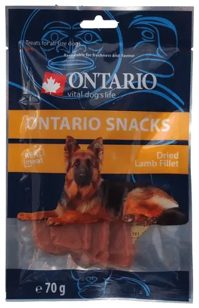 Gardums suņiem : Ontario Dry Lamb Fillet, 70 g