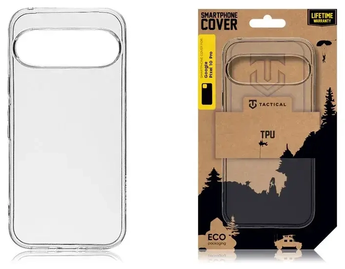 Tactical TPU dėklas Google Pixel 10 Pro skaidrus