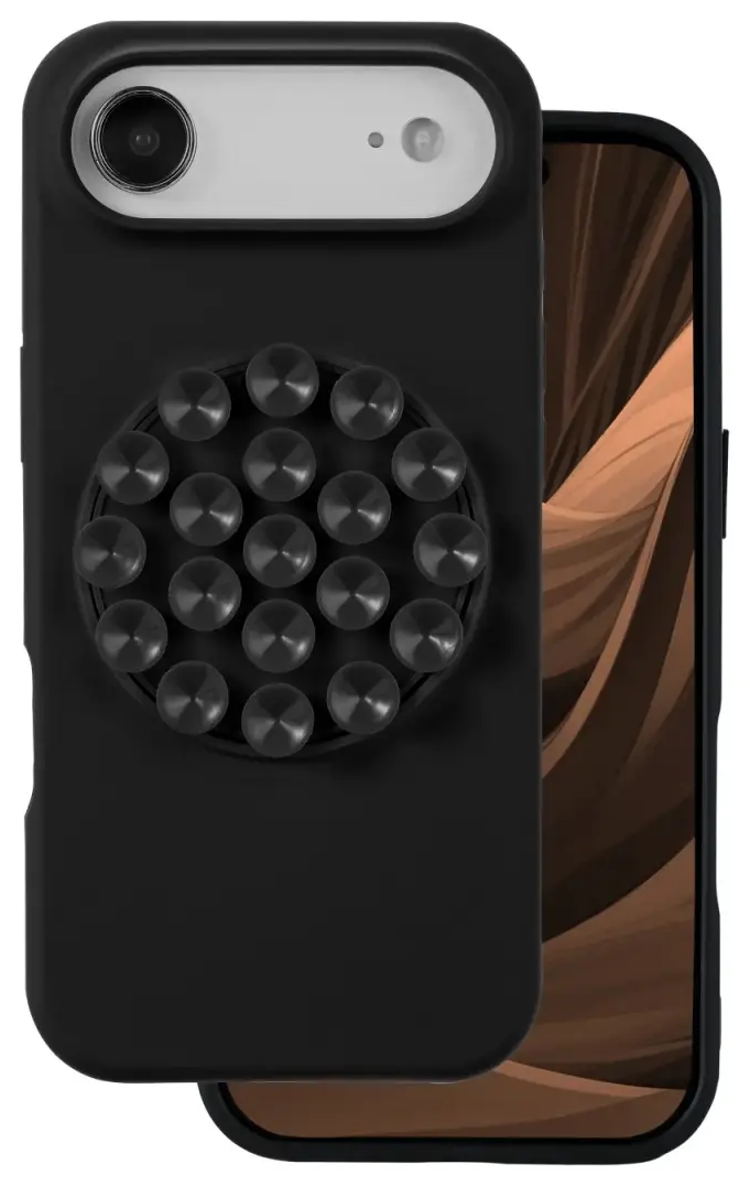 Silicone Stick чехол для телефона iPhone 17 Air чёрный