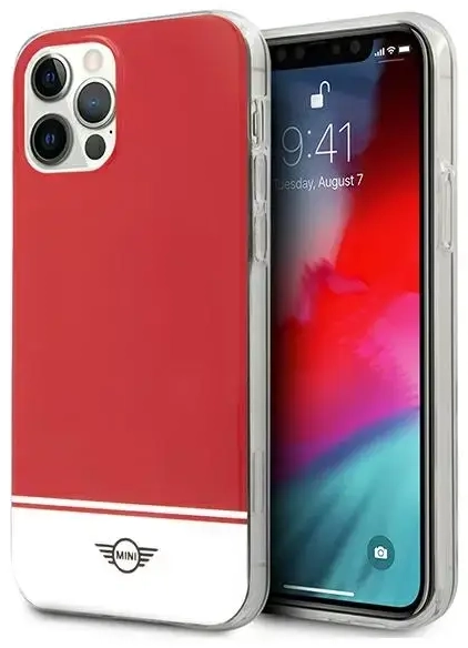 Mini MIHCP12MPCUBIRE iPhone 12|12 Pro 6,1" czerwony|red hard case Stripe Collection