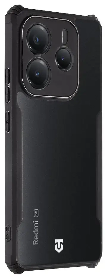 Tactical Quantum Stealth Cover for Xiaomi Redmi Note 14 5G Clear|Black