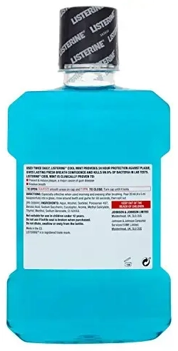 Listerine Coolmint Mouthwash - 1000ml