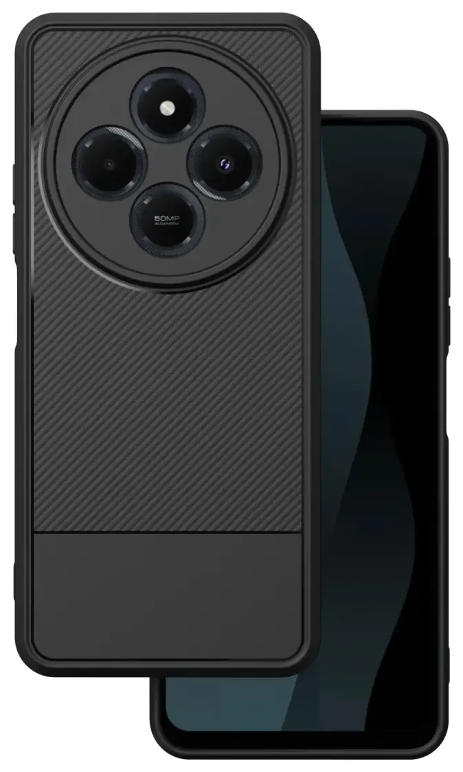 Simple Carbon case for Xiaomi Redmi 14C 4G/ 14C 5G / Redmi A4 / POCO C75 black