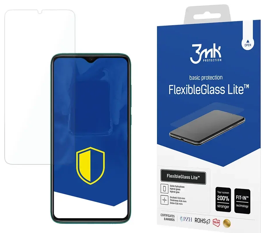 3MK FlexibleGlass Lite™ aizsargstikls telefonam Xiaomi Redmi Note 8 Pro