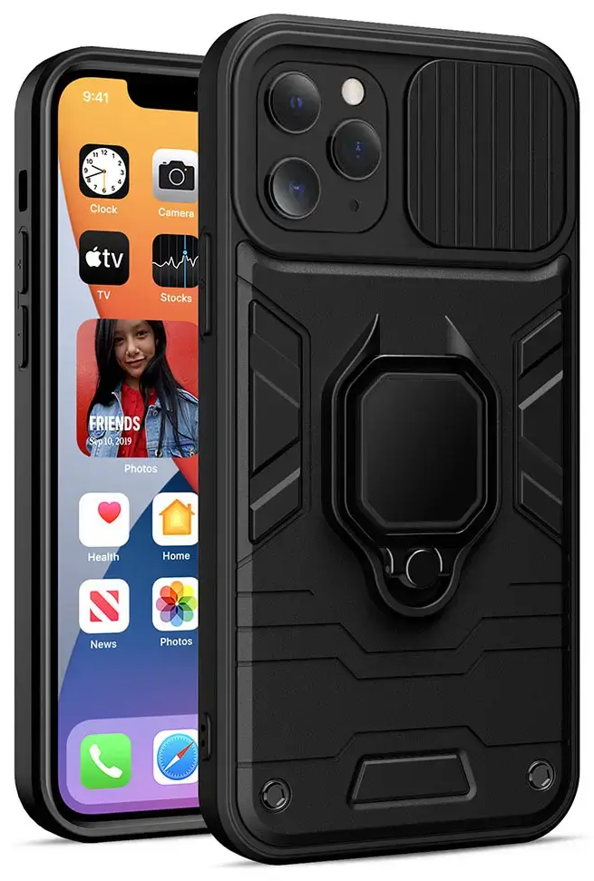 Ring Lens Case for Realme 9i Black