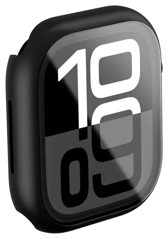 AmazingThing Radix Glass dėklas Apple Watch 42mm - Juodas