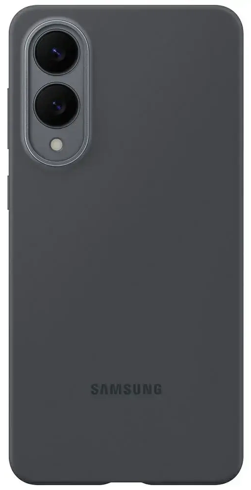 Samsung silikoninis telefono dėklas, skirtas Samsung Galaxy S25 Edge, juodas