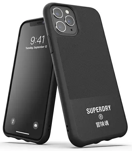 SuperDry Moulded Canvas iPhone 11 Pro Ma x Case czarny|black 41550