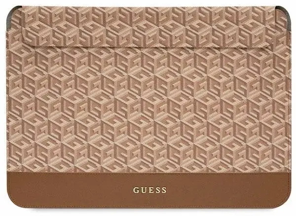 Guess Sleeve GUCS14HGCFSEW 14" brązowy|brown GCube Stripes