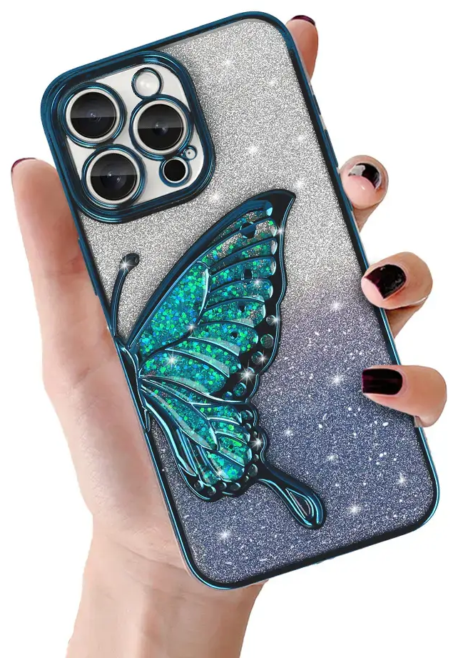 Tel Protect Butterfly Water чехол для телефона iPhone 14 синий