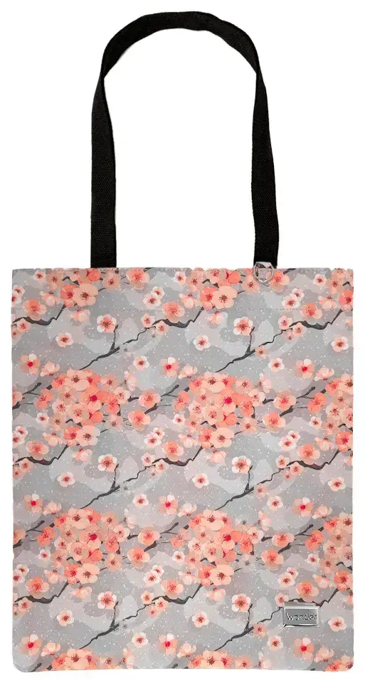 Shopping bag Wonder pattern 1 grey