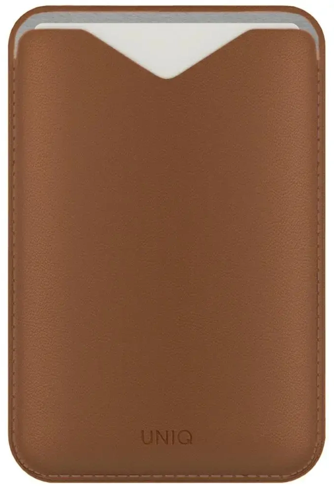 Magnetic wallet UNIQ Lyden Evo stand phone caramel