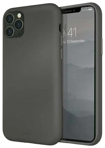 UNIQ etui Lino Hue iPhone 11 Pro Max szary|moss grey