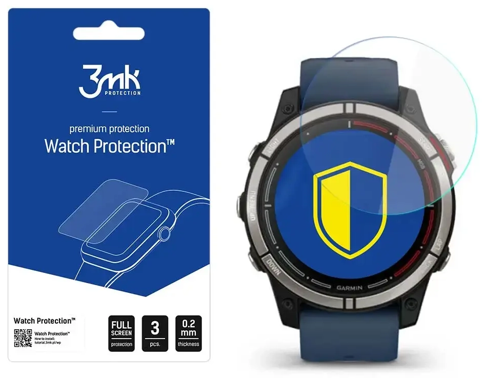 Garmin Quatix 7 - 3mk Watch Protection™ v. FlexibleGlass Lite screen protector