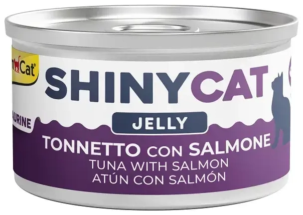 Konserveeritud kassitoit - Gimborn SHINYCAT JELLY TUNA WITH SALMON 70g