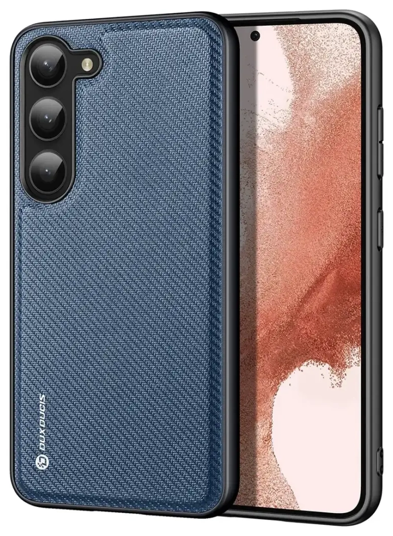 Dux Ducis Fino case Samsung Galaxy S23+ cover with silicone frame blue