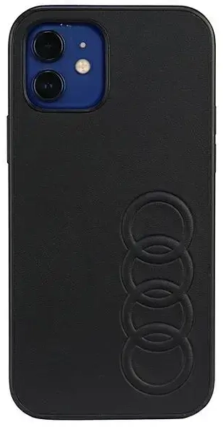 Audi Synthetic Leather iPhone 12|12 Pro 6.1" czarny|black hardcase AU-TPUPCIP12P-TT|D1-BK