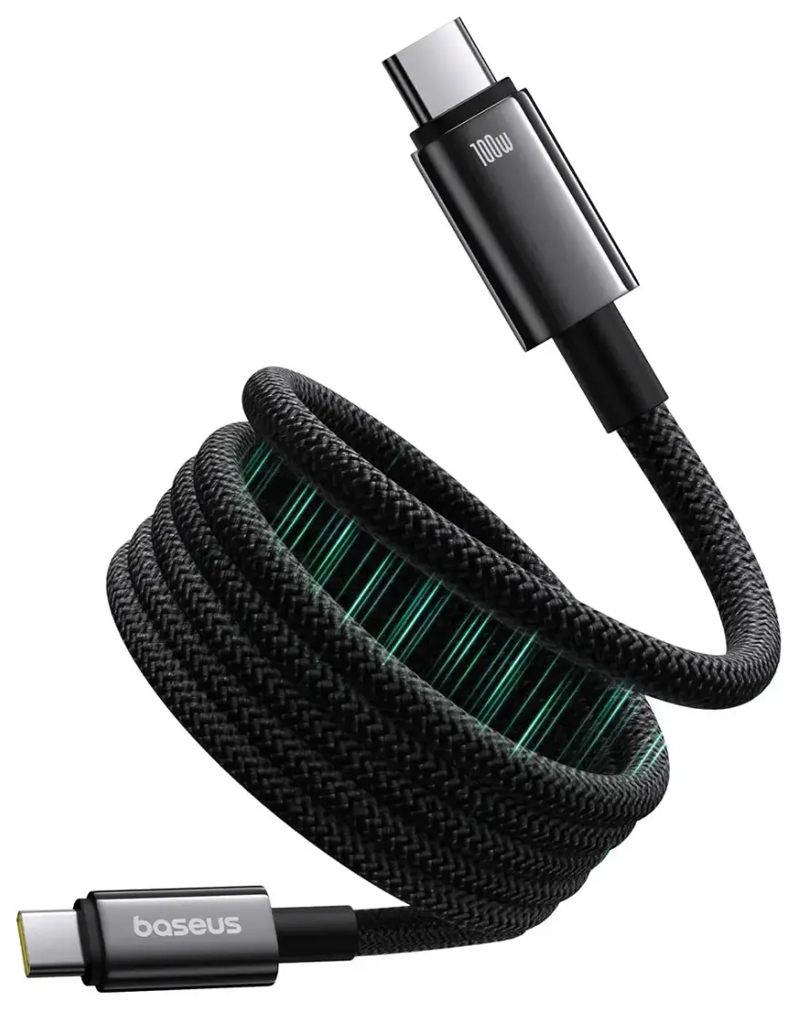 Baseus P10319805111-00 data transfer and charging cable | USB-C to USB-C | 100W | 1m | black