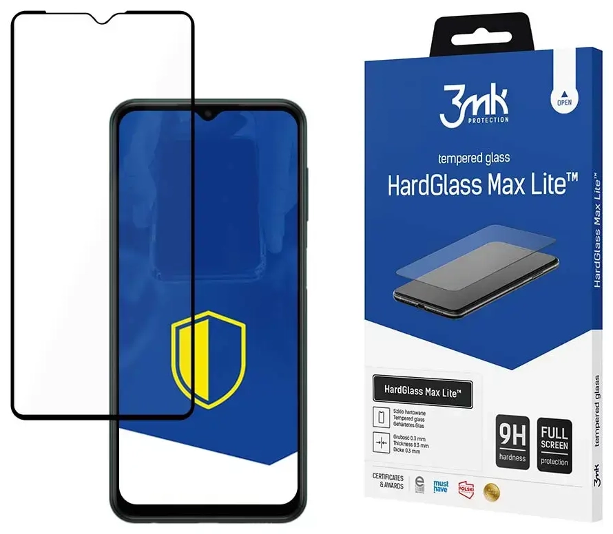 3MK HardGlass Max Lite™ tempered glass for phone Samsung Galaxy M13 4G