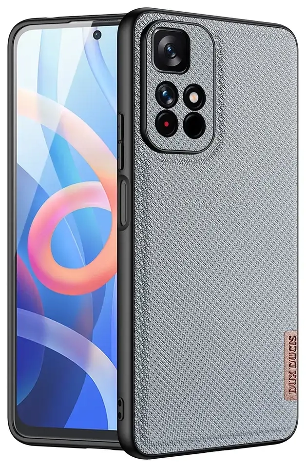 Dux Ducis Fino case cover covered with nylon material Poco M4 Pro 5G blue