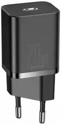 Baseus CCSUP-B01 tīkla lādētājs | 20W | USB-C | melns