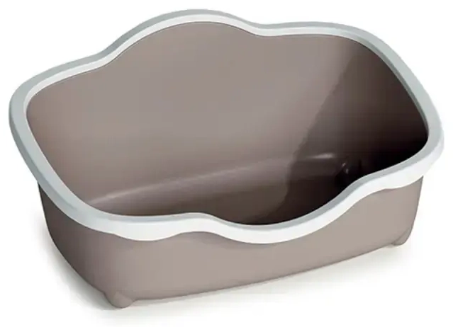 Cat toilet Tres Chic Open 56x38.5x26cm white|light grey