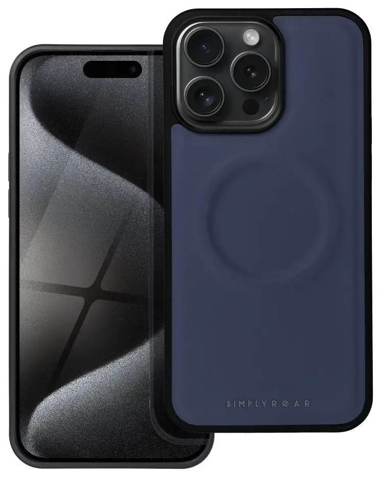 Roar Mag Morning Силиконовый задний чехол для Apple iPhone 15 Pro Max синий